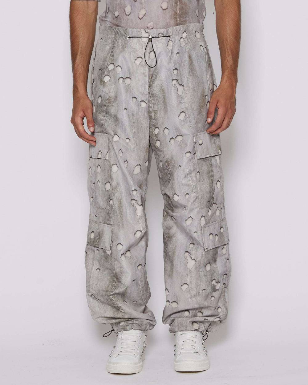 John Richmond Pantaloni regular con pattern Pezzi Unici