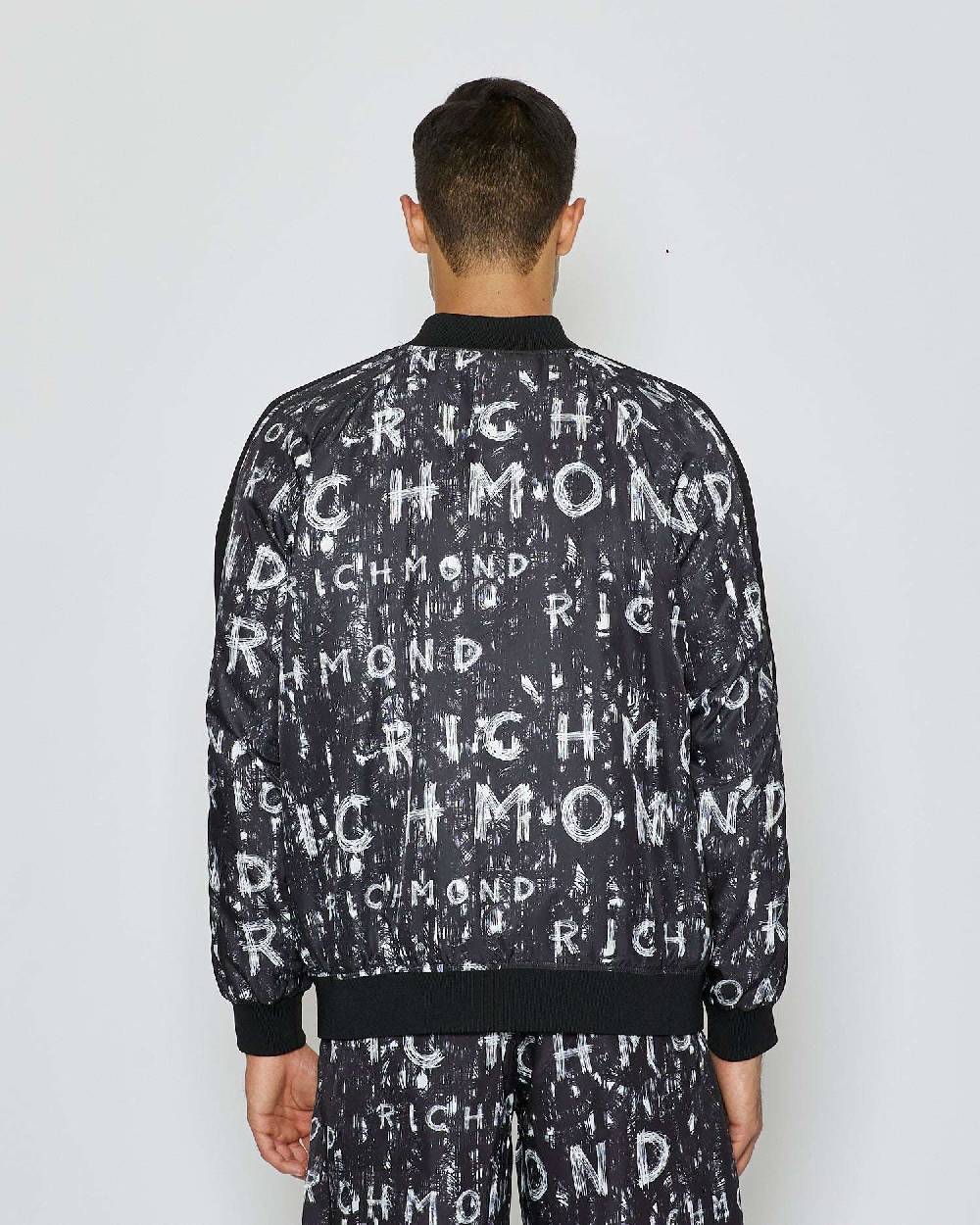 John Richmond Bomber con pattern decorativo allover Qualità Garantita