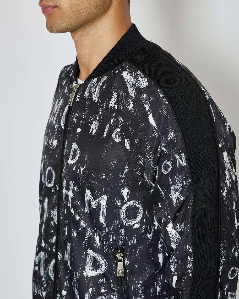 John Richmond Bomber con pattern decorativo allover Qualità Garantita