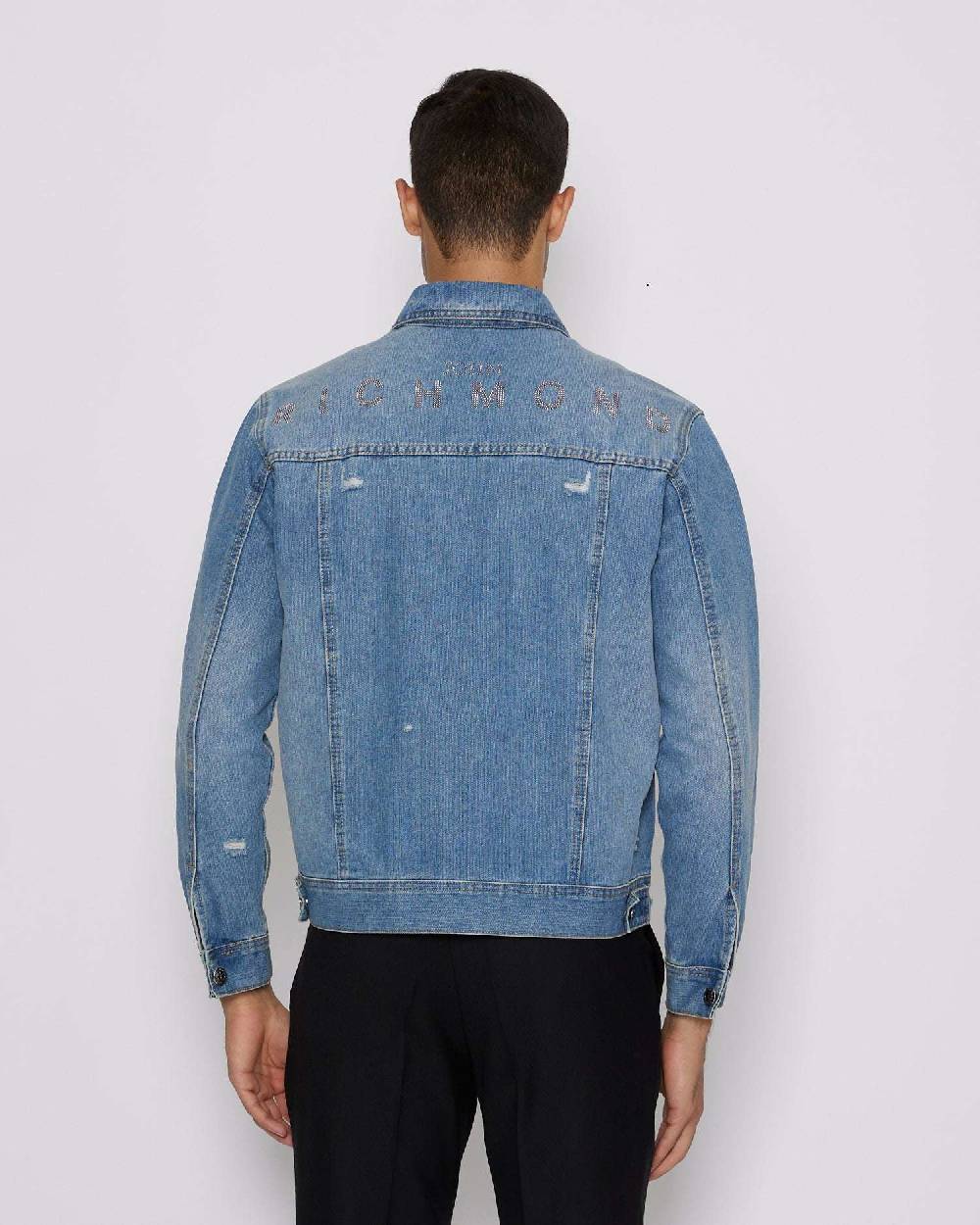 John Richmond Giacca in denim con tasche frontali Promozione Limitata