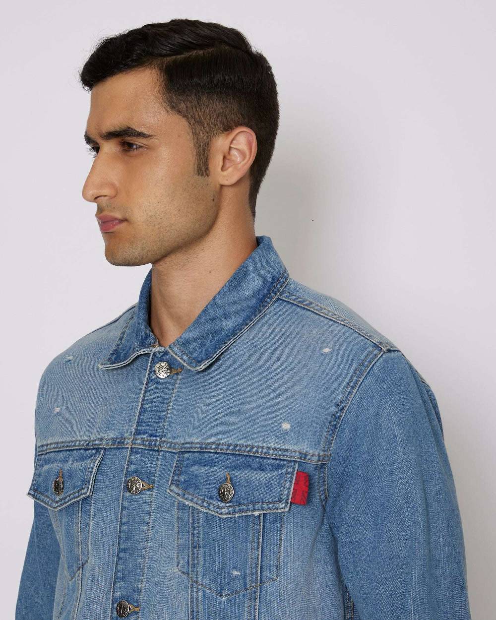 John Richmond Giacca in denim con tasche frontali Promozione Limitata