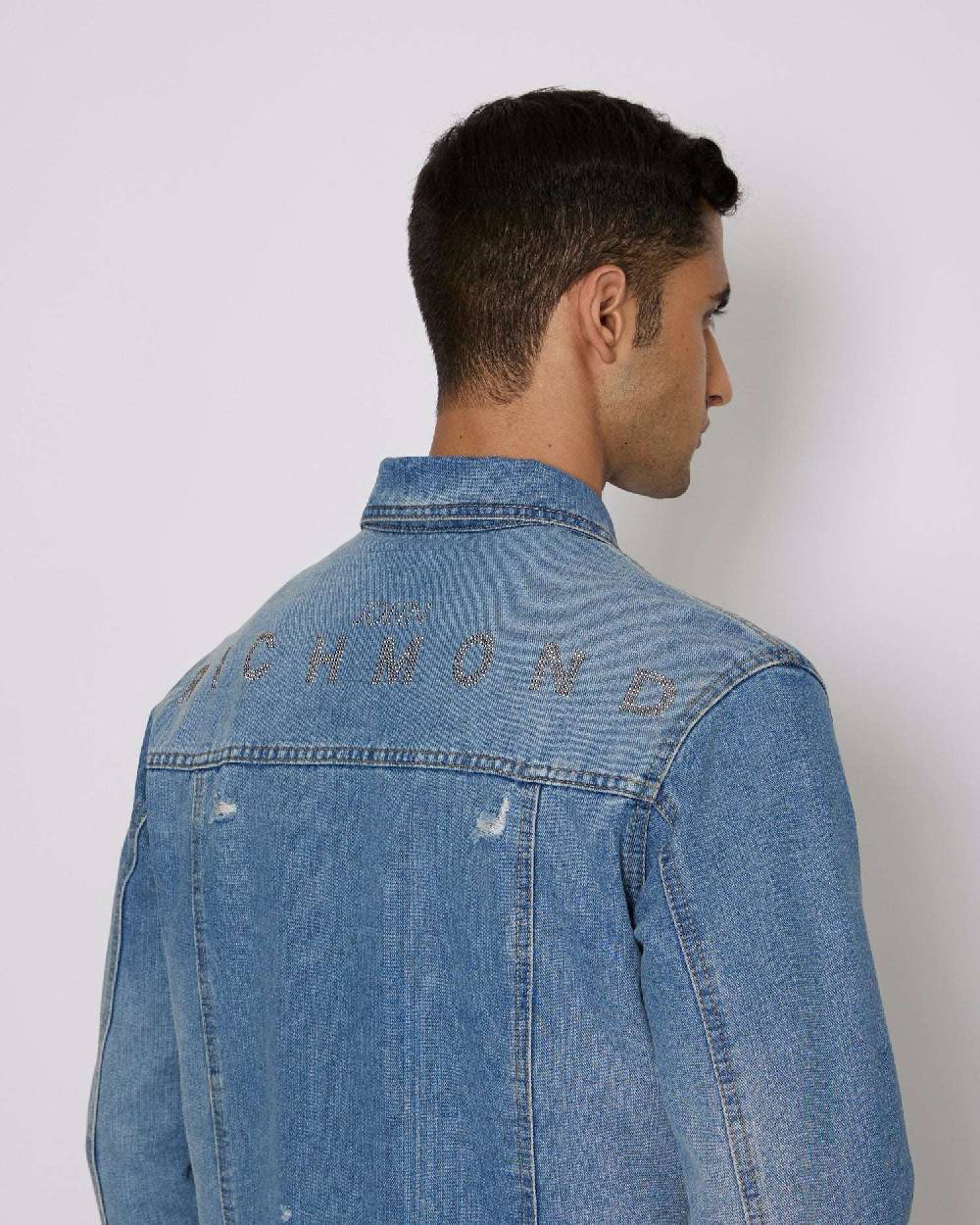 John Richmond Giacca in denim con tasche frontali Promozione Limitata