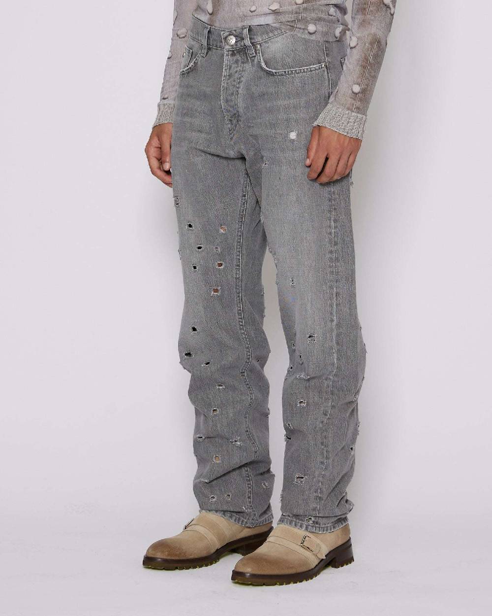 John Richmond Jeans regular con strappi sul davanti Shopping Online