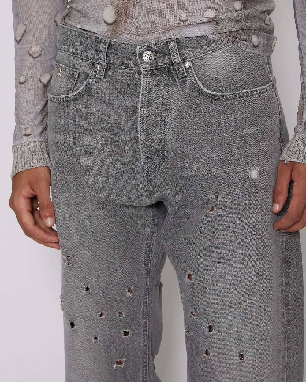 John Richmond Jeans regular con strappi sul davanti Shopping Online