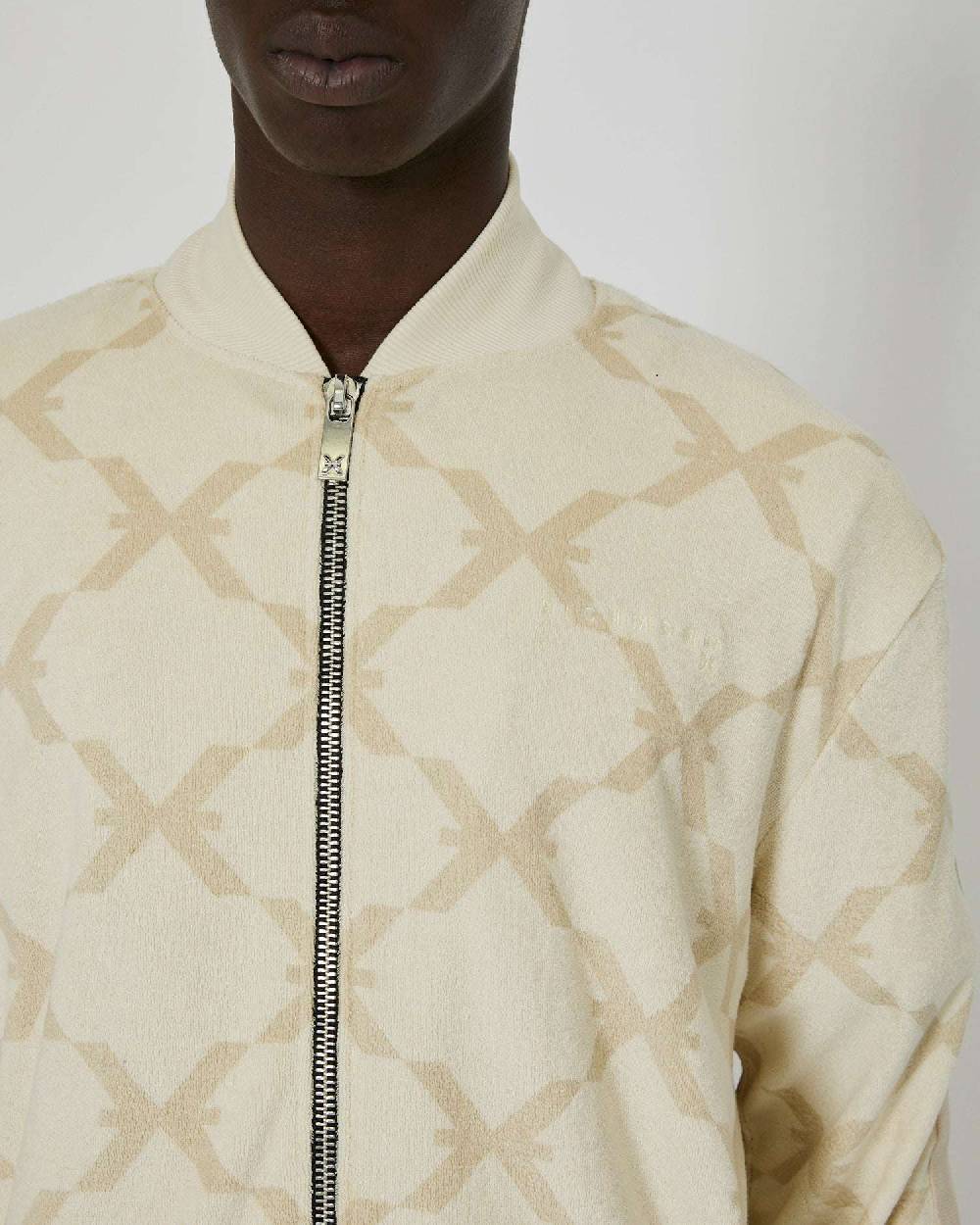 John Richmond Felpa stampata con logo e chiusura con zip Novità