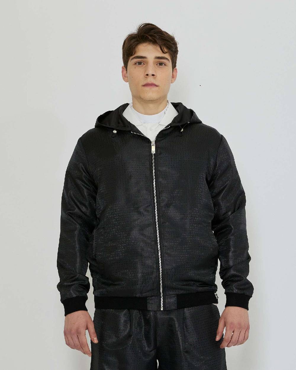 John Richmond Bomber con trama decorativa Presa