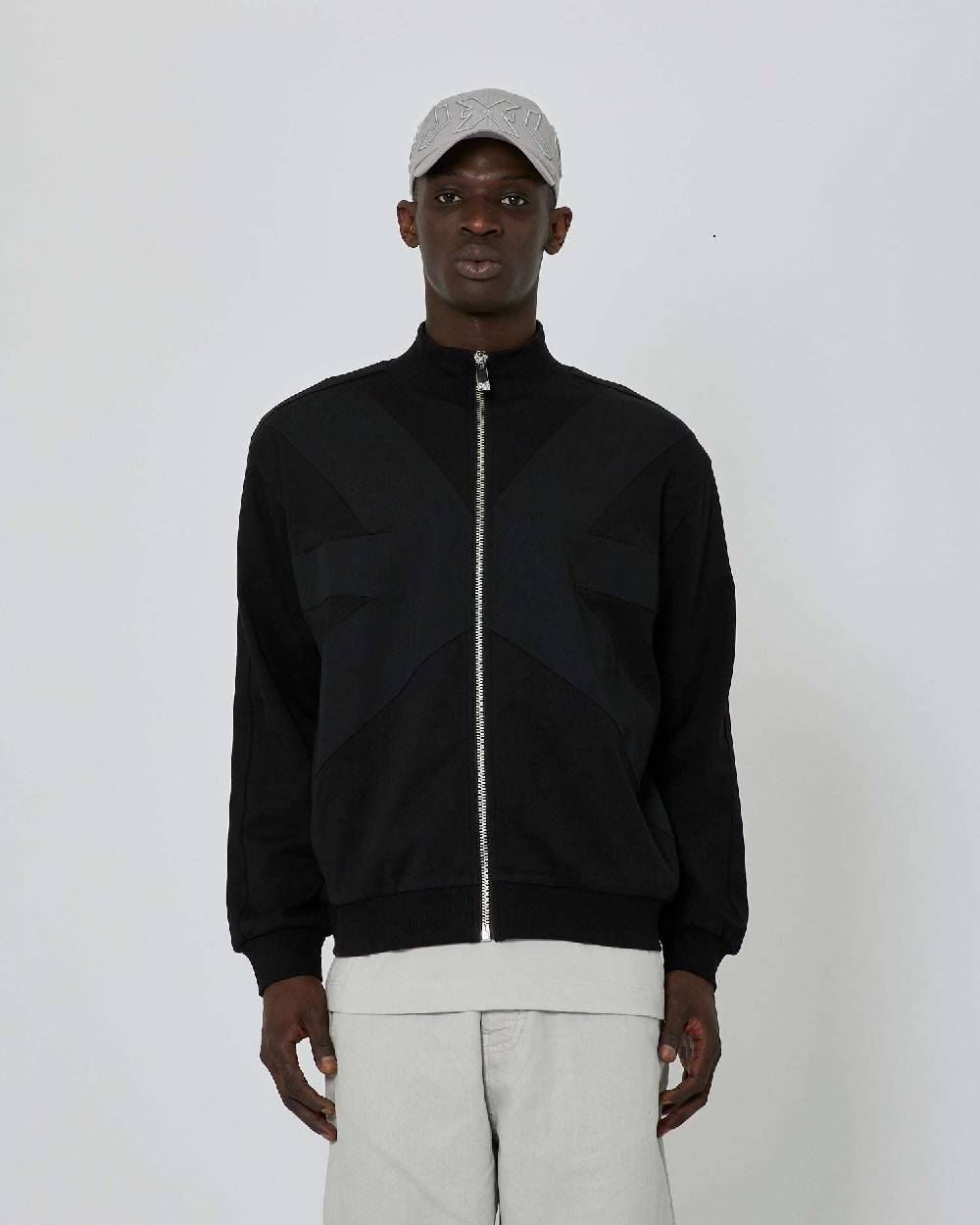 John Richmond Felpa logo ricamato tone sur tone Saldi