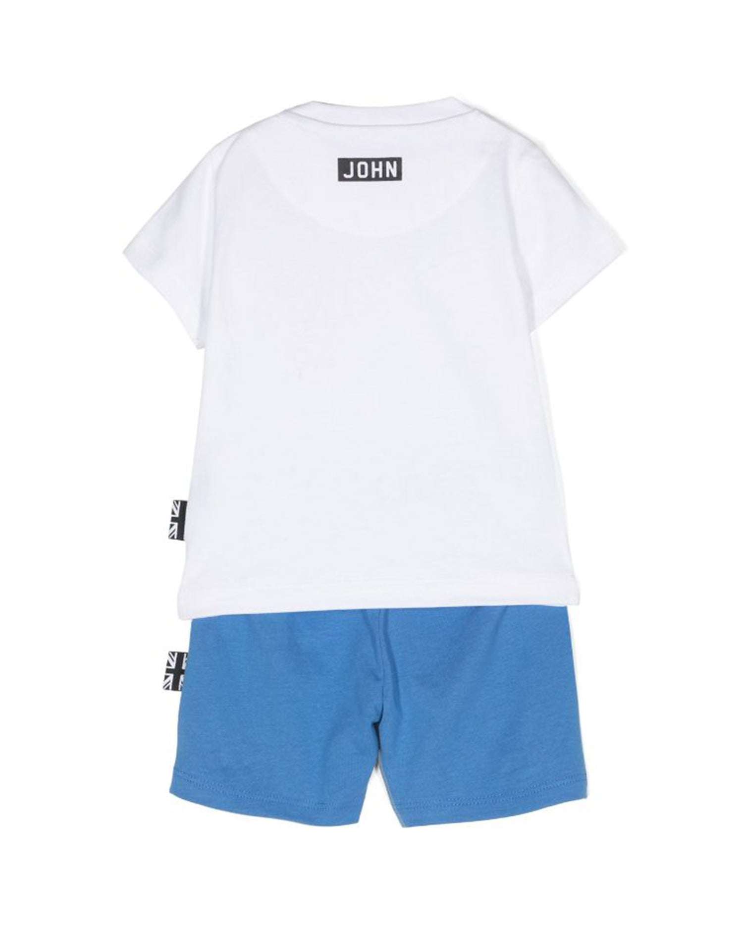 John Richmond kids Completo t-shirt con logo e bermuda 2025