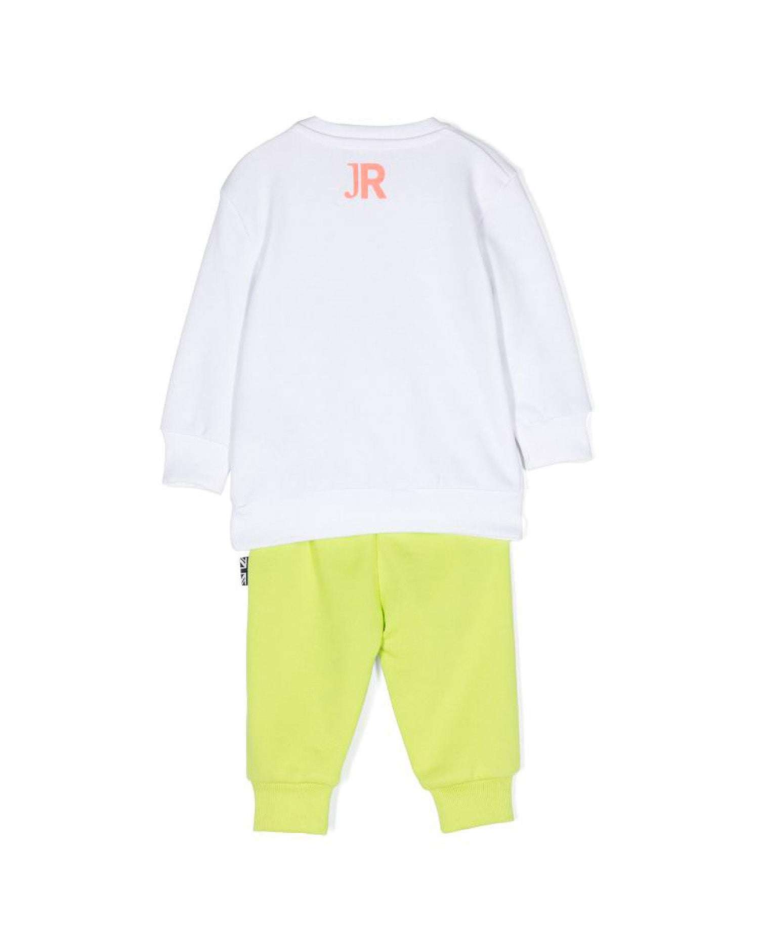 John Richmond kids Completo felpa logata e pantalone con logo Soddisfazione Garantita
