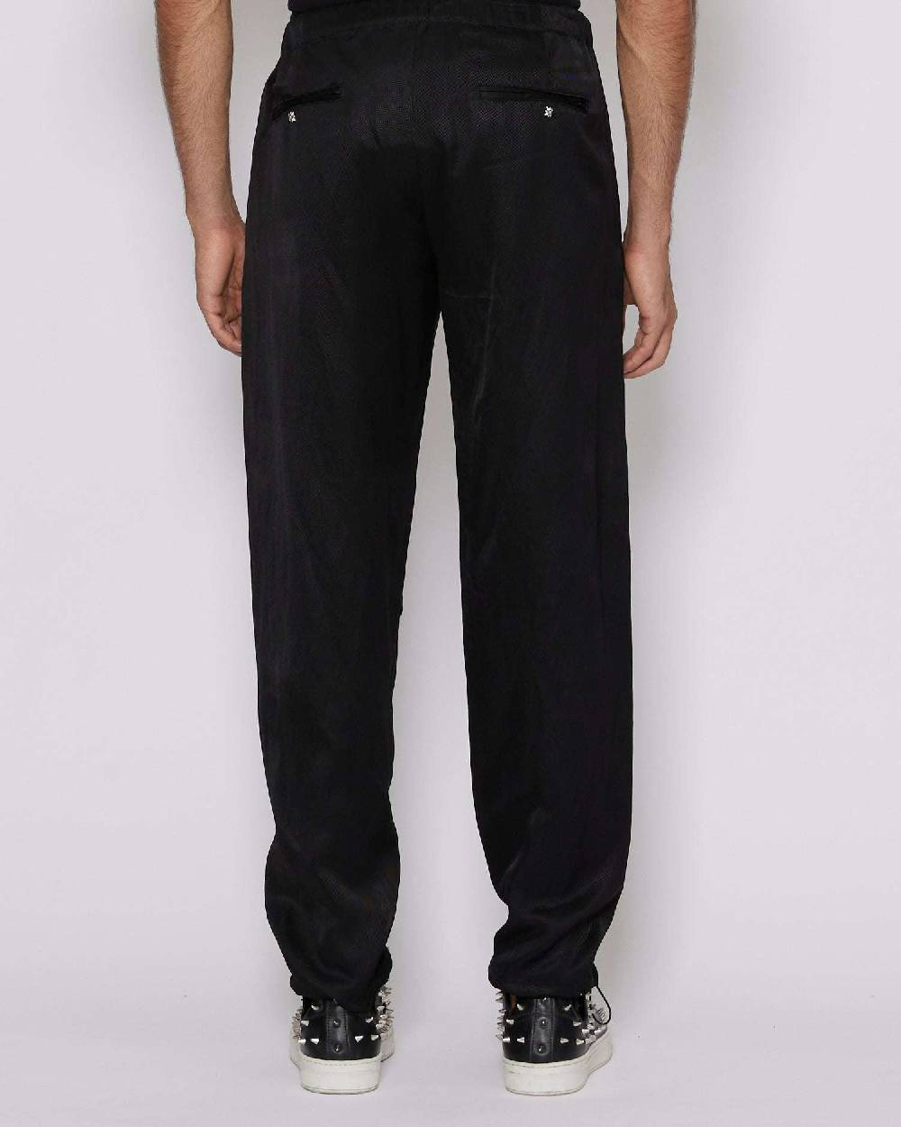 John Richmond Pantaloni regular con zip decorative Prezzo Ridotto