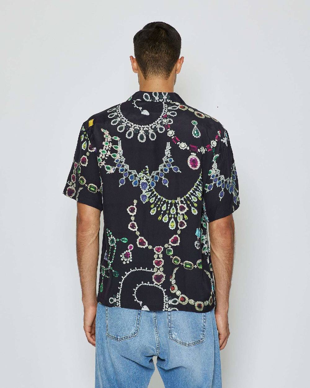 John Richmond Camicia con pattern tone sur tone Offerta