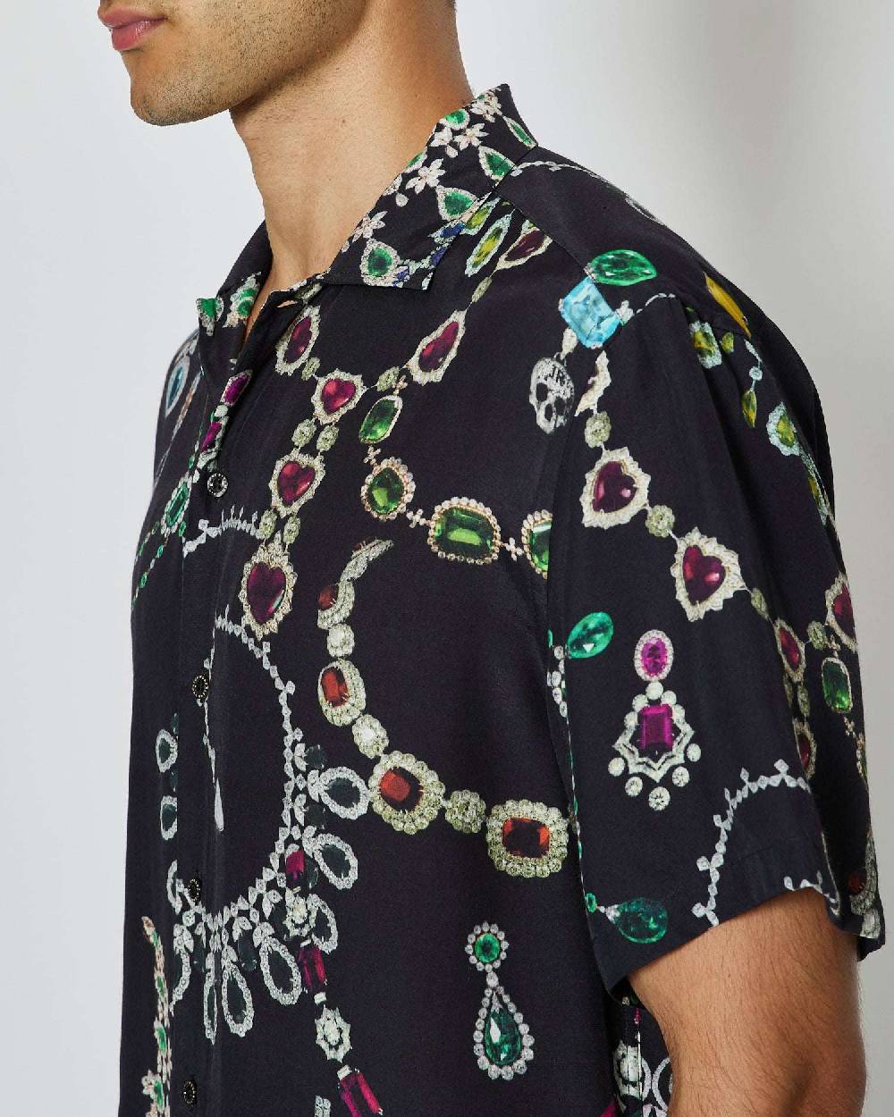 John Richmond Camicia con pattern tone sur tone Offerta