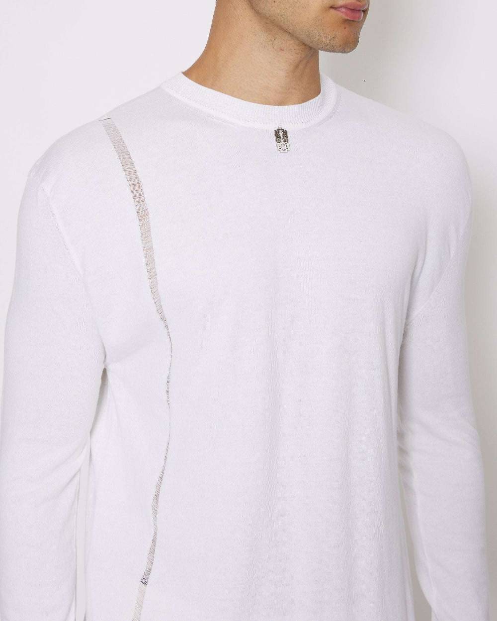 John Richmond Maglia in cashmere con etichetta metallica Saldi