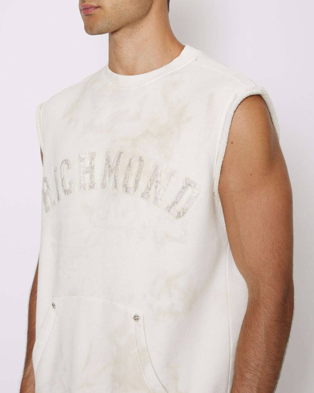 John Richmond Felpa con logo sul davanti Hotsell