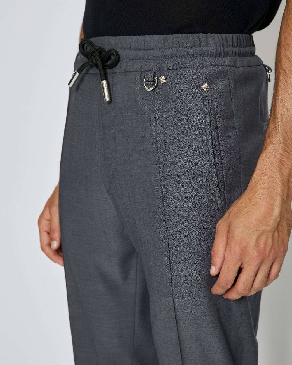 John Richmond Pantaloni con coulisse e tasche laterali Nuova