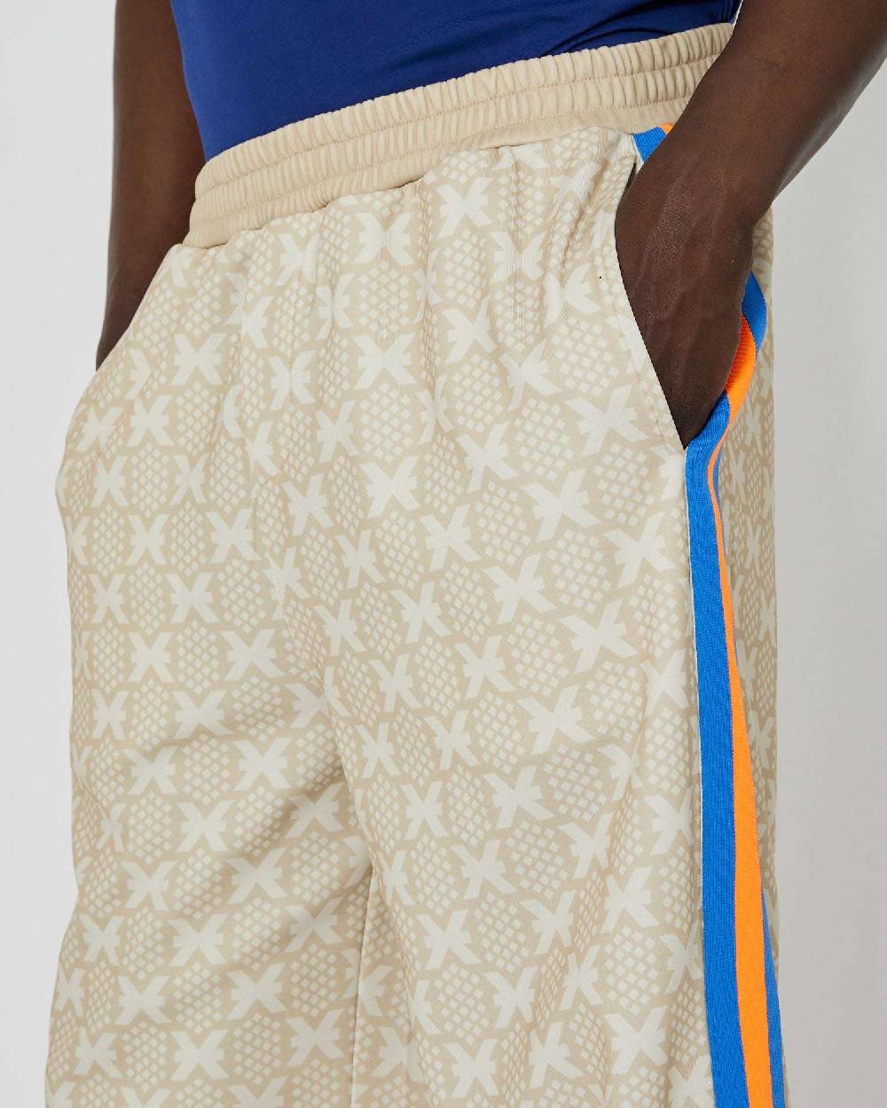 John Richmond Pantaloni da jogging con pattern ton sur ton Fornitura limitata