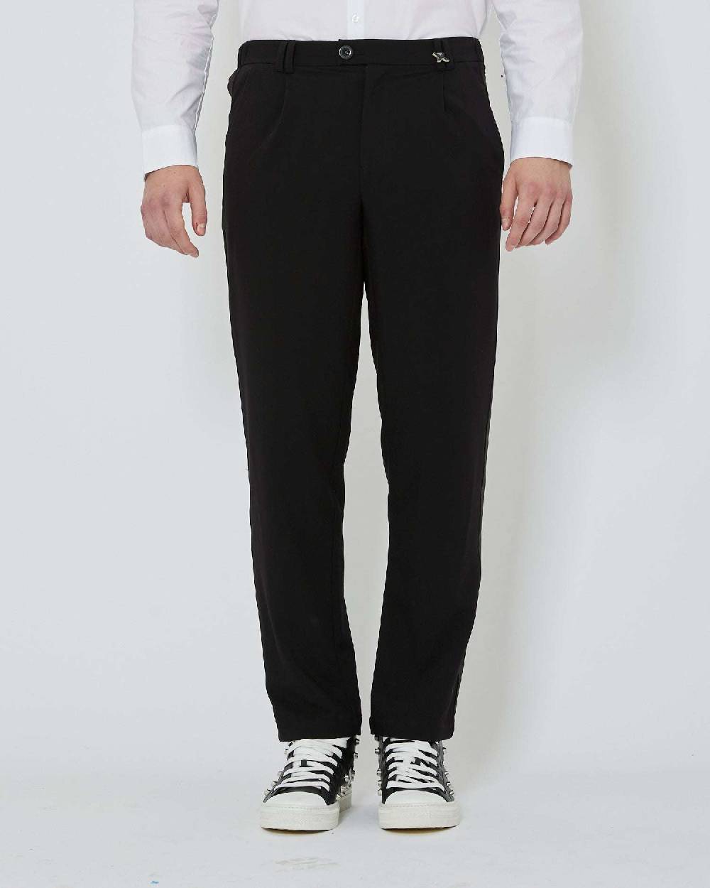 John Richmond Pantaloni regular con bande laterali Offerta Giorno del Papà