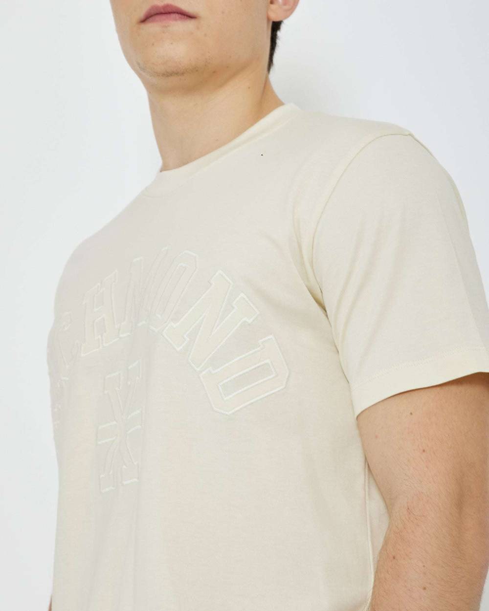 John Richmond T-shirt con logo a contrasto sul davanti Sottocosto