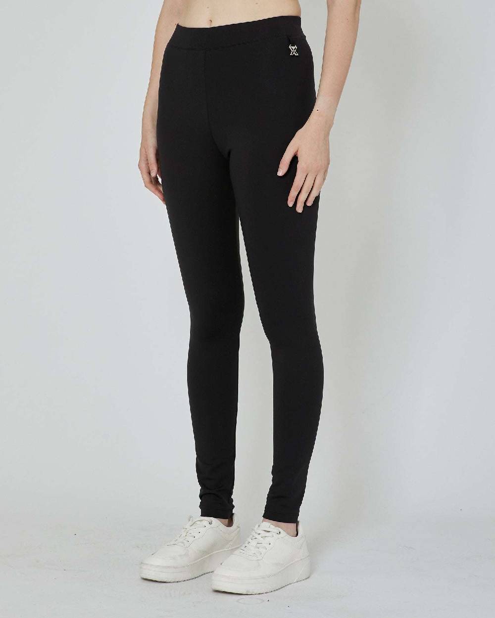 John Richmond Leggings con etichetta metallica sul davanti Presa