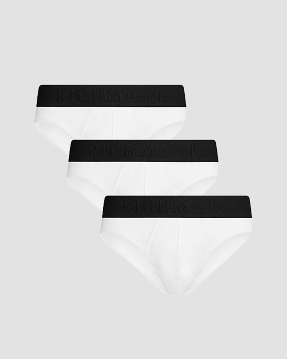 Richmondunderwear Tripack slip vita bassa tricolor in cotone pettinato Vendita