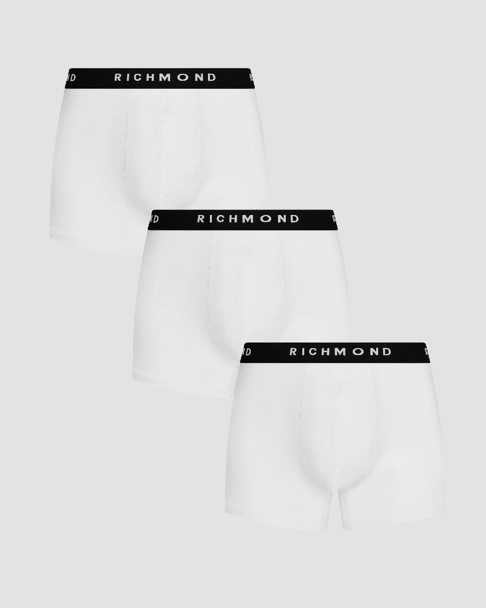 Richmondunderwear Tripack boxer tricolor vita bassa in cotone pettinato Promozione
