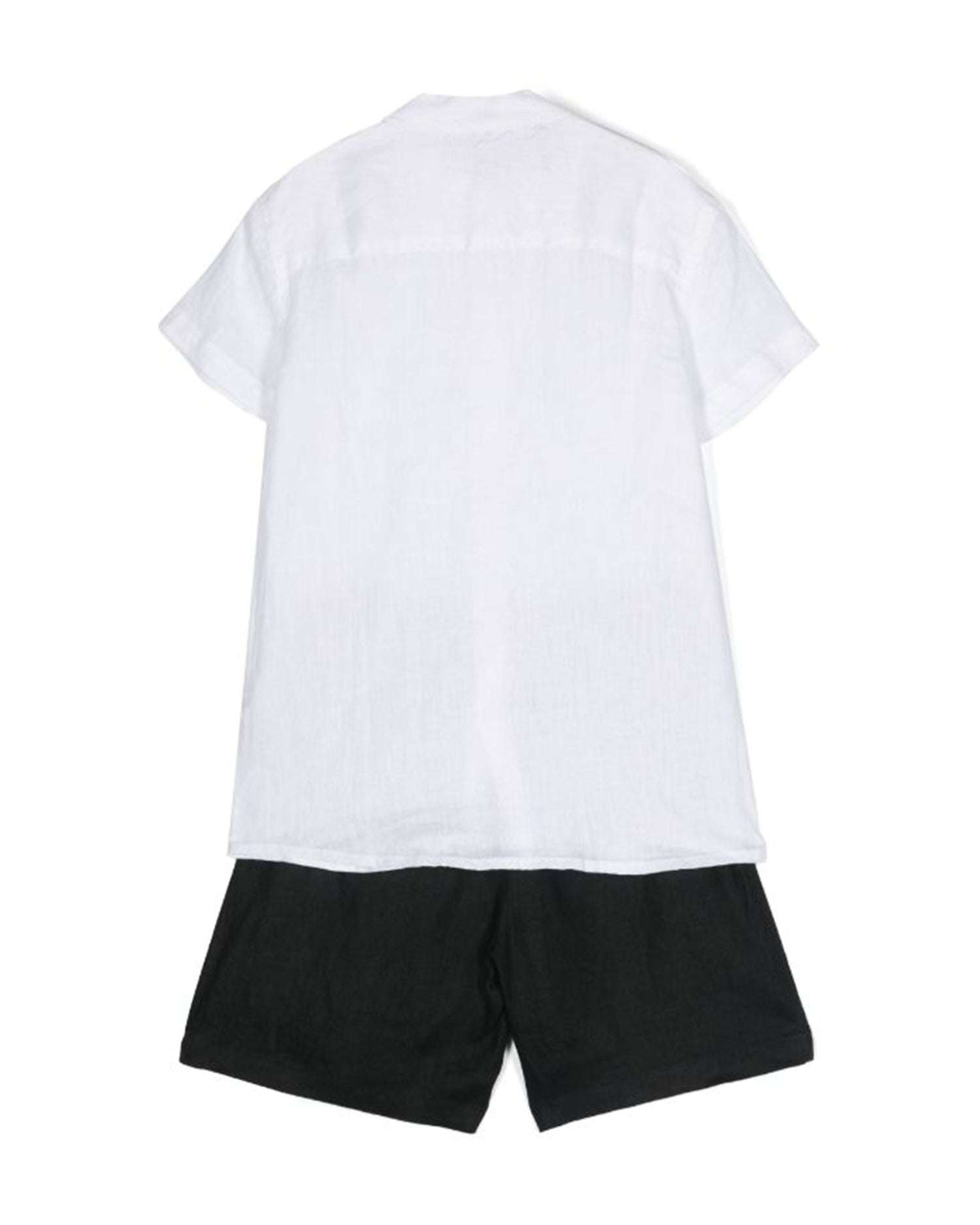 John Richmond kids Completo camicia e bermuda logo sul davanti Qualità Garantita