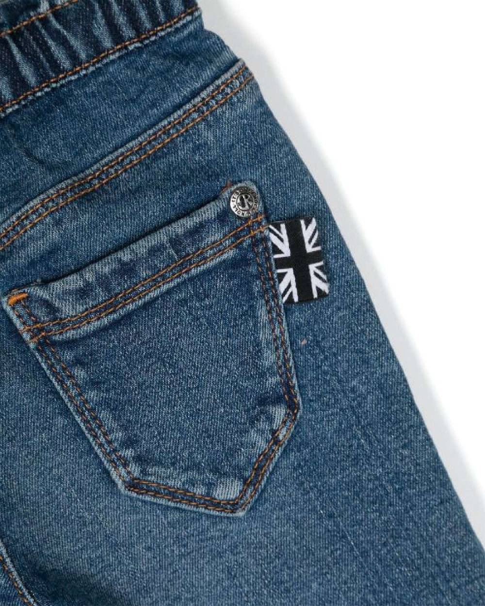 John Richmond kids Jeans con logo ricamato sul davanti Negozi Online