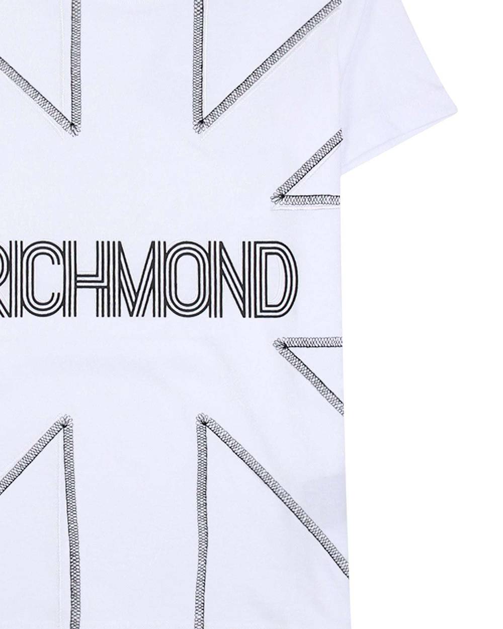 John Richmond kids T-shirt con logo sul davanti Fino Al -60%