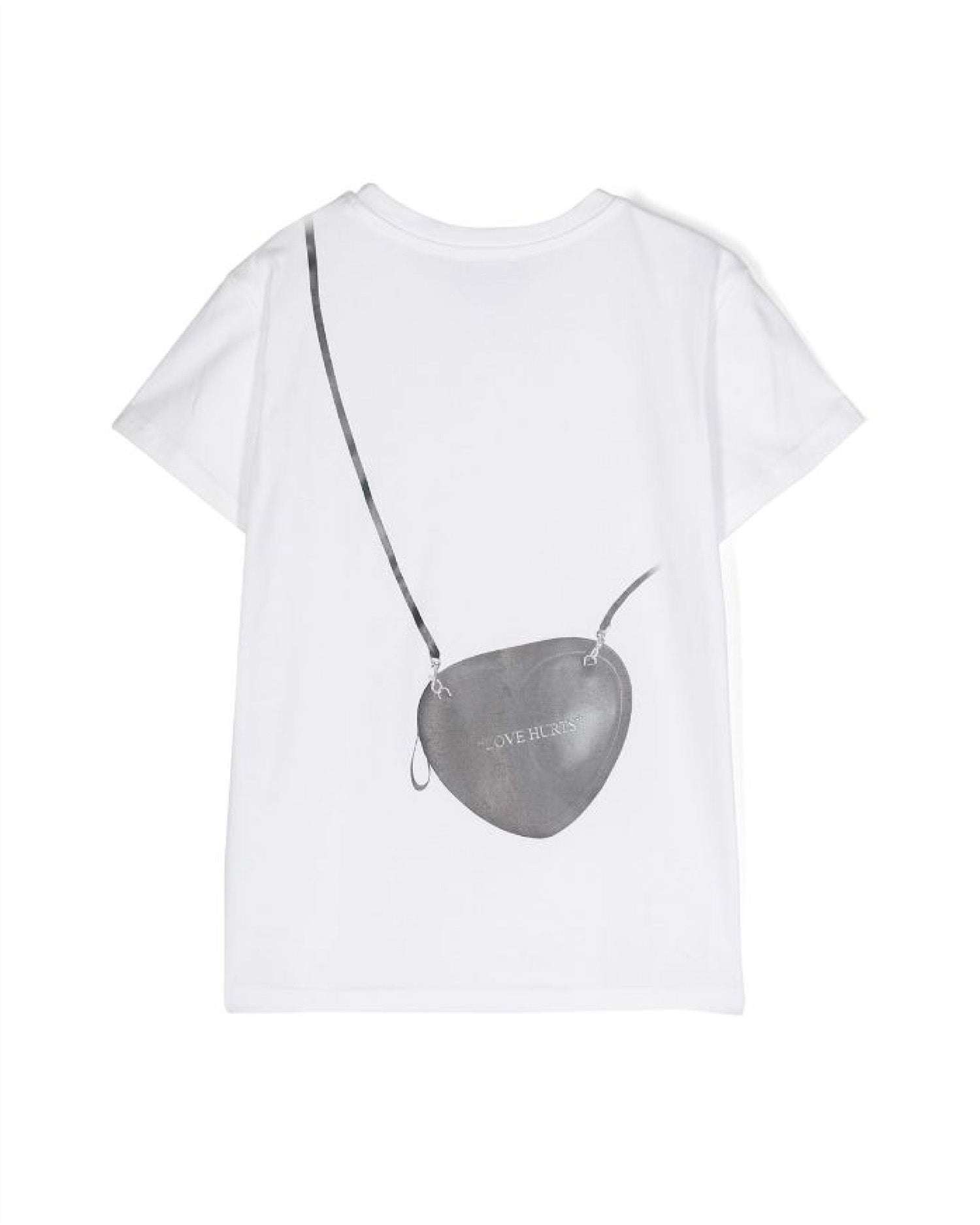 John Richmond kids T-shirt con grafica sul davanti e sul retro Italy