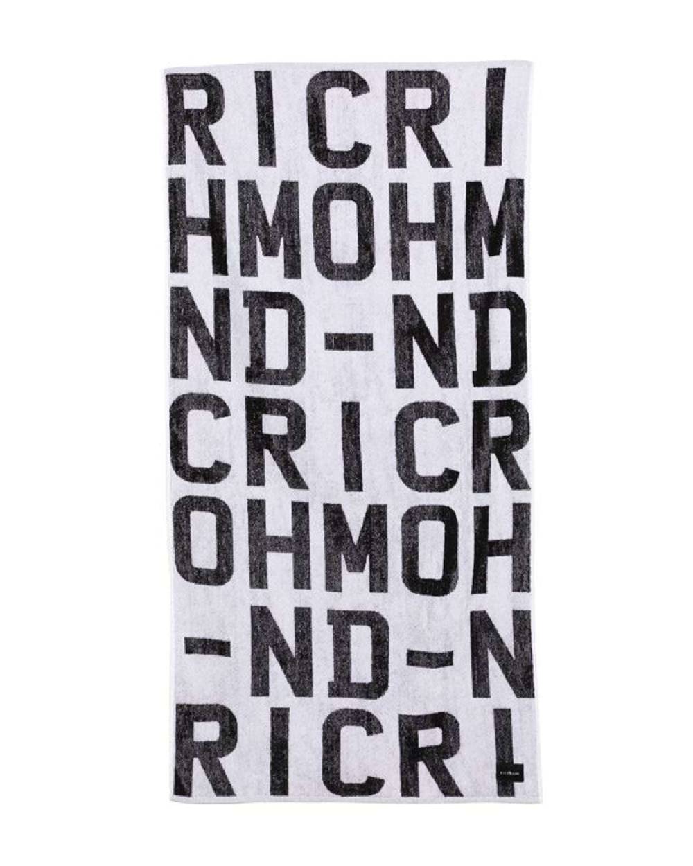 John Richmond kids Telo mare con logo allover In Vendita