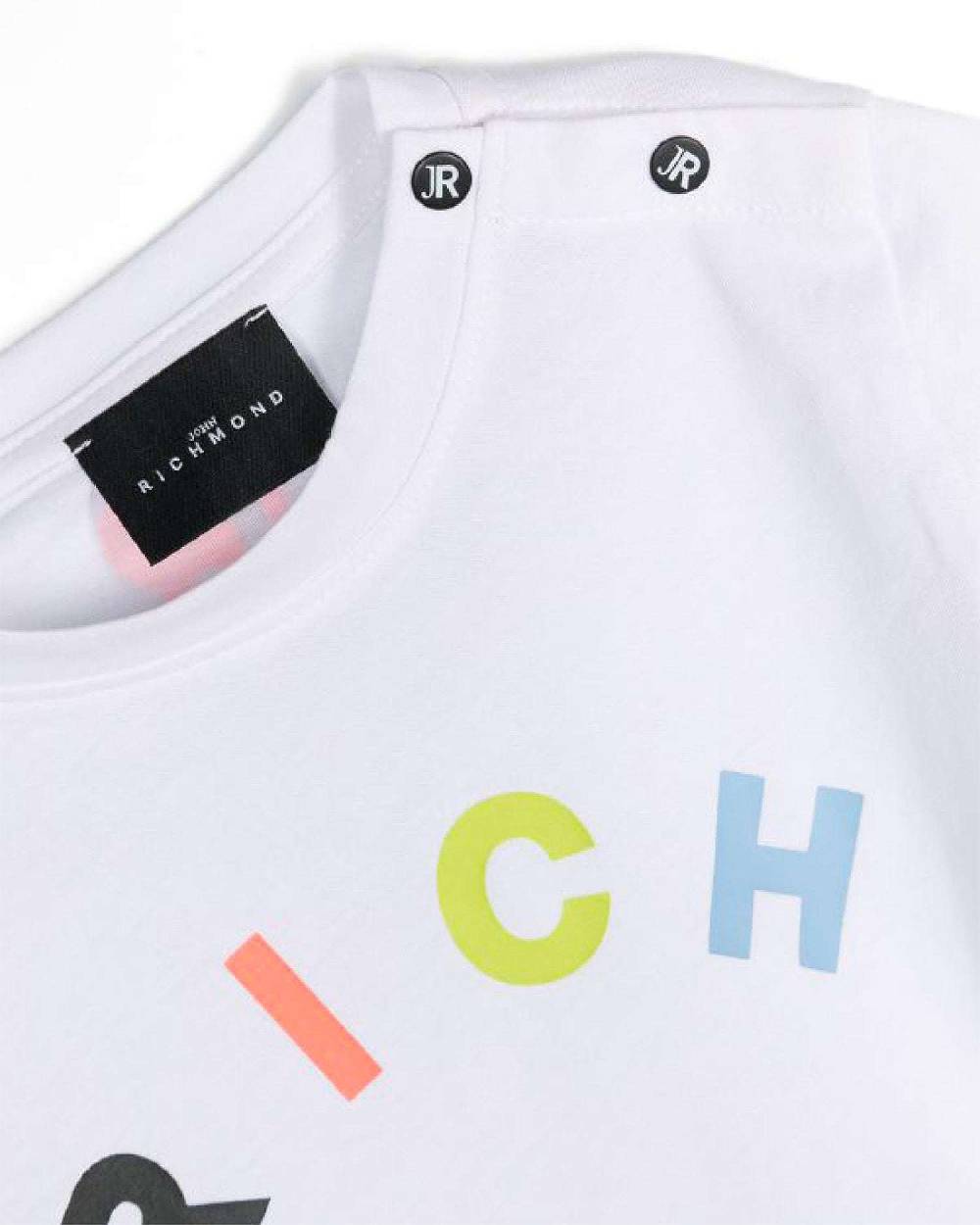 John Richmond kids Completo t-shirt con logo e bermuda Offerte