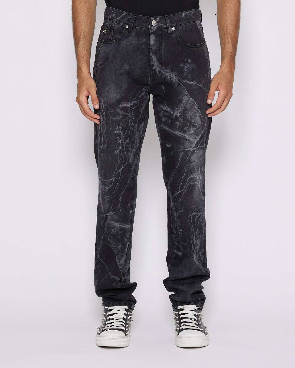 John Richmond Jeans regular con pattern allover Nuovo