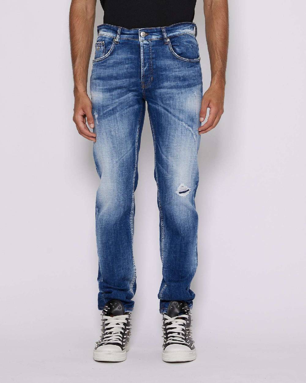 John Richmond Jeans slim lavaggio bleaching Qualità