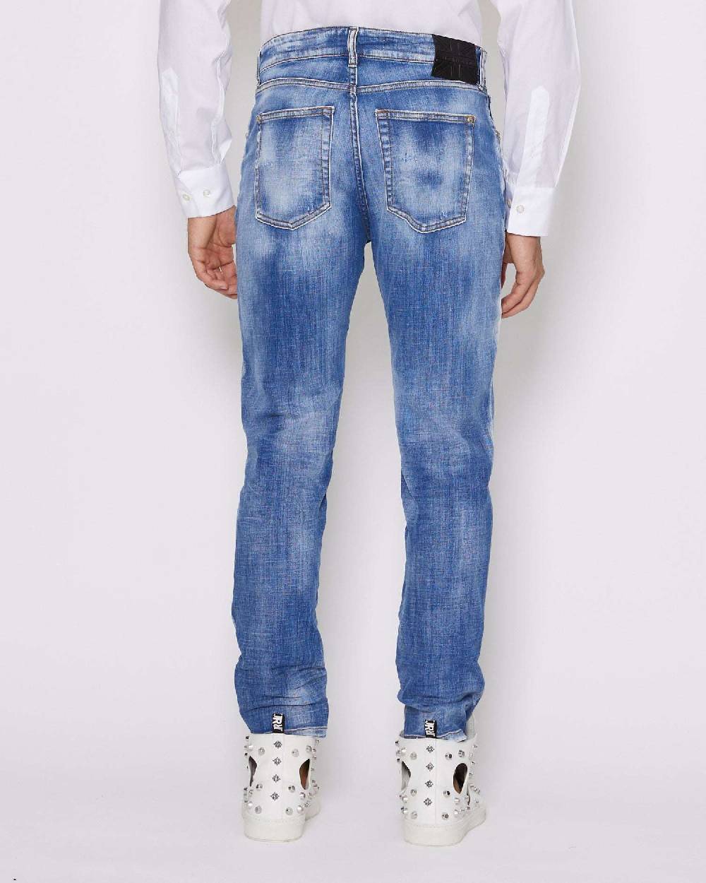 John Richmond Jeans slim con lavaggio effeto used Negozi Online