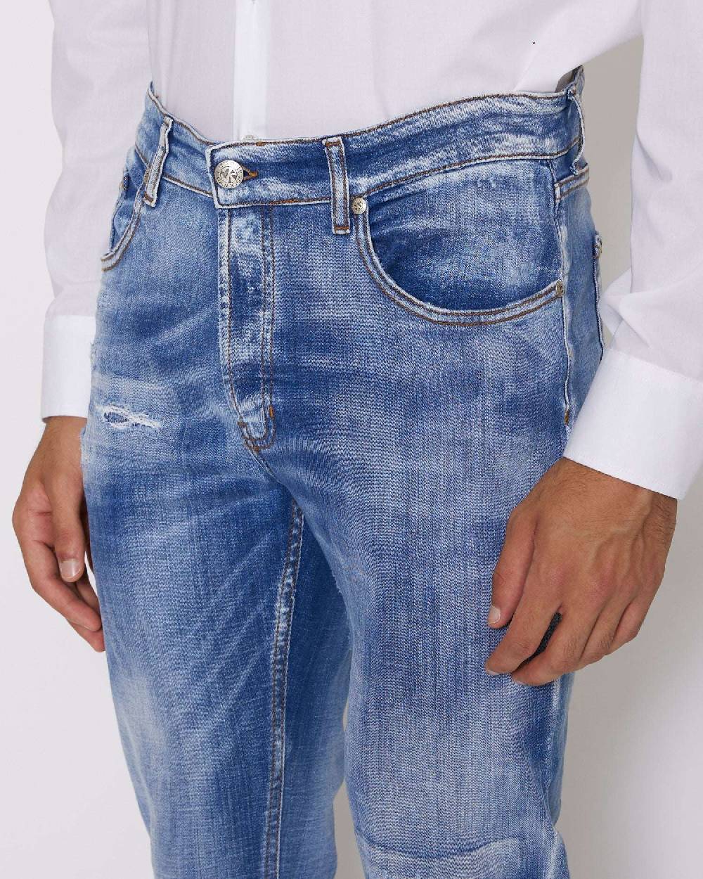 John Richmond Jeans slim con lavaggio effeto used Negozi Online