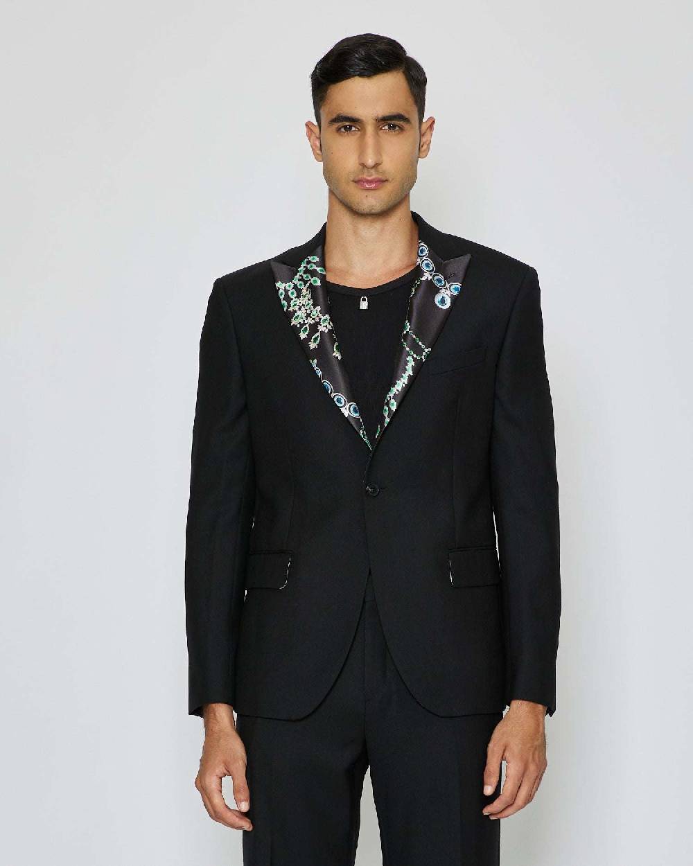 John Richmond Blazer monopetto con revers con pattern Acquista Ora