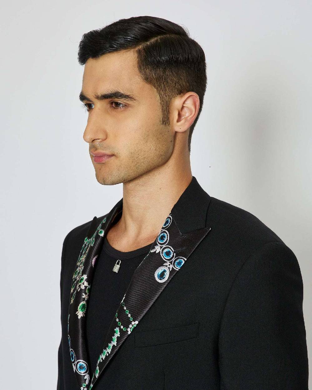 John Richmond Blazer monopetto con revers con pattern Acquista Ora