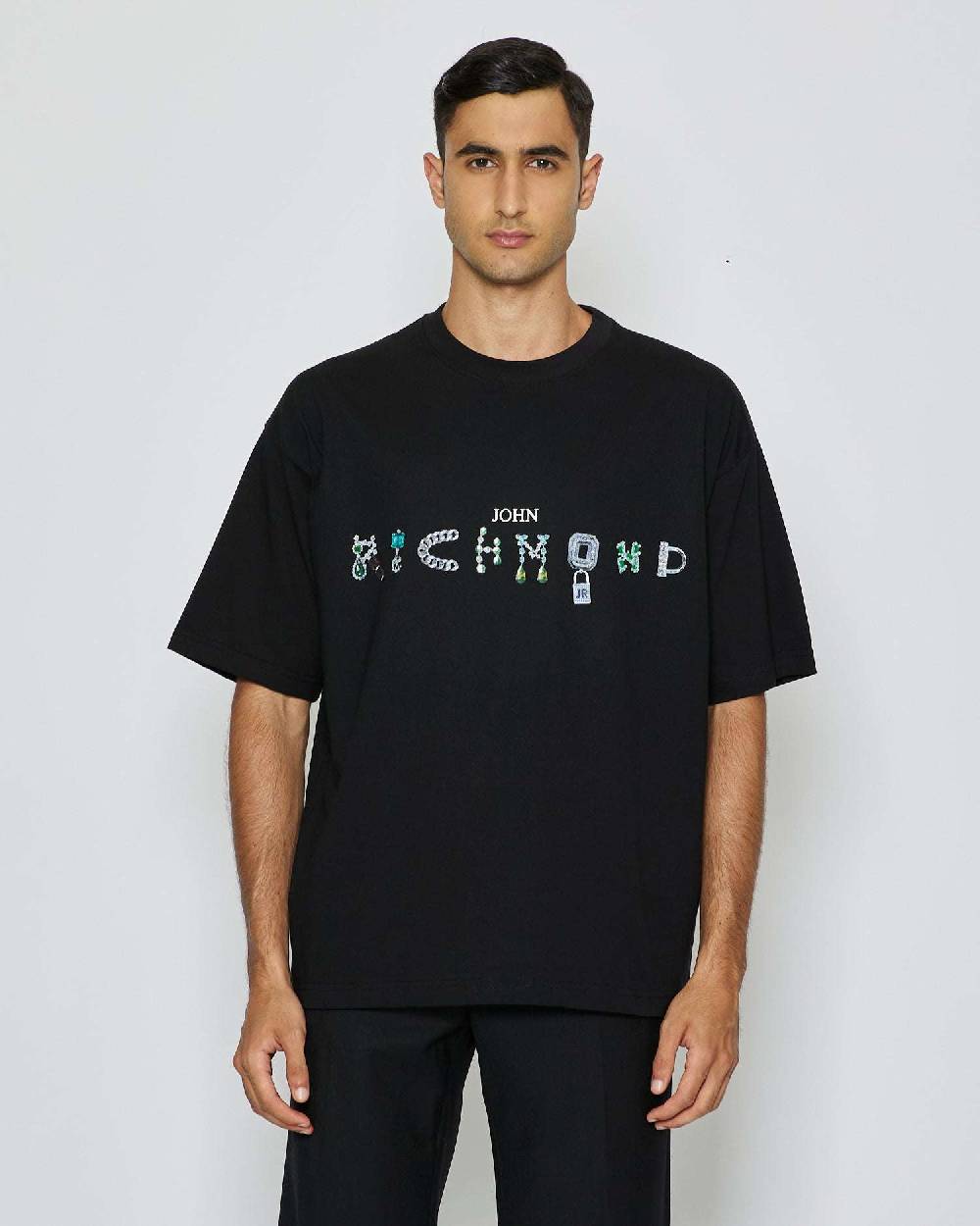 John Richmond T-shirt con logo sul davanti Economico