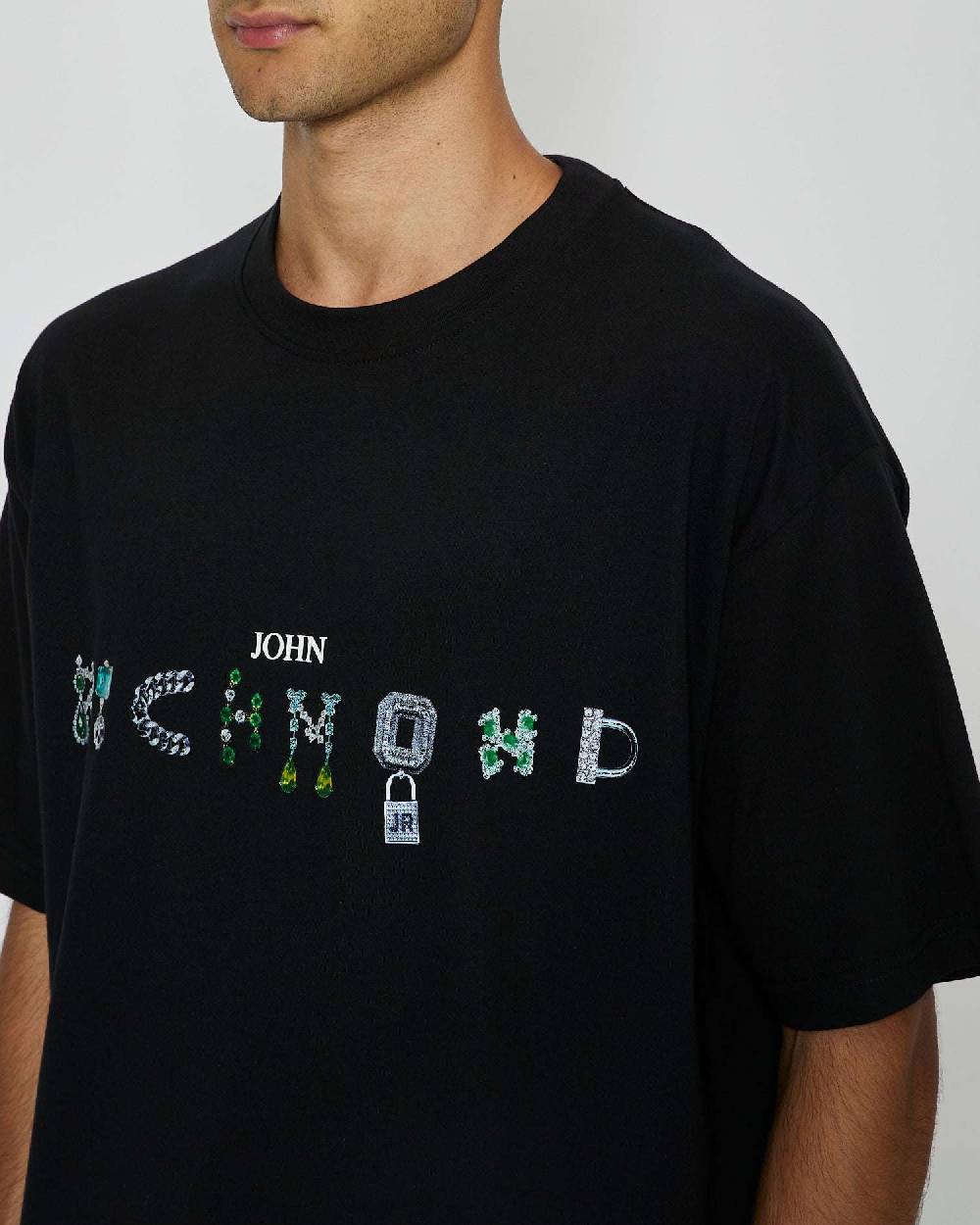 John Richmond T-shirt con logo sul davanti Economico