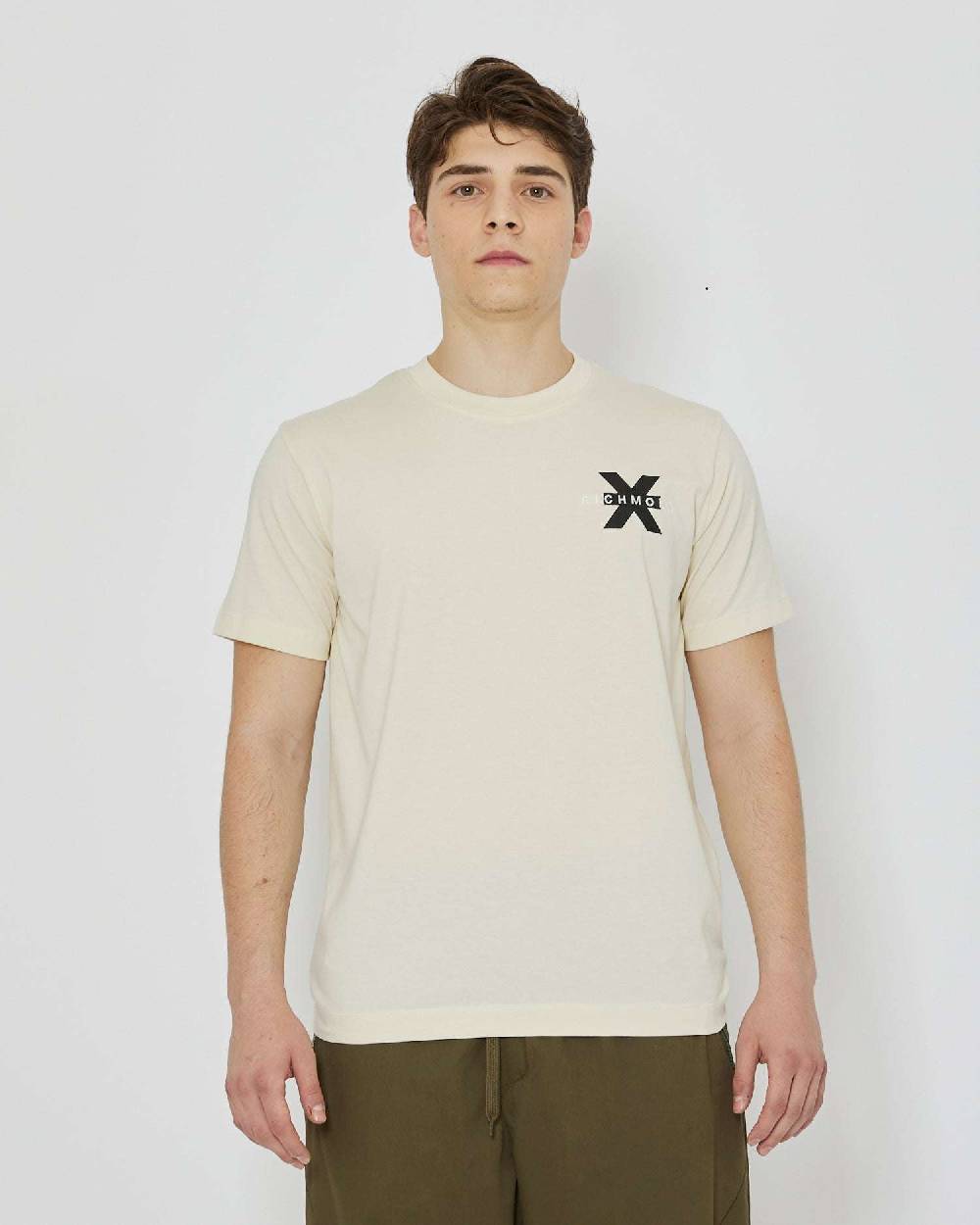 John Richmond T-shirt con logo ricamato sul davanti Negozi Online