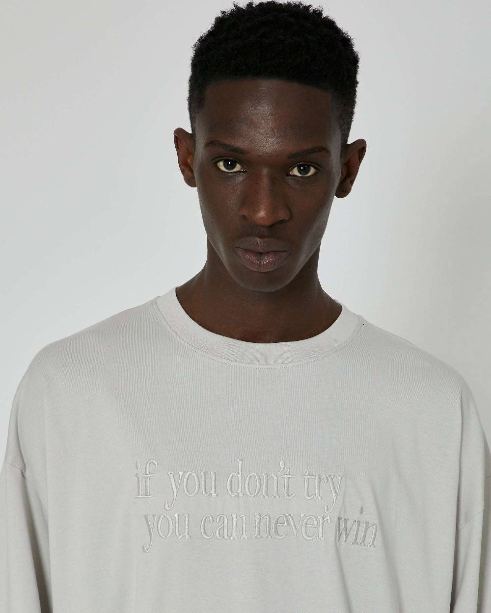 John Richmond T-shirt over con stampa ricamata sul davanti Outlet
