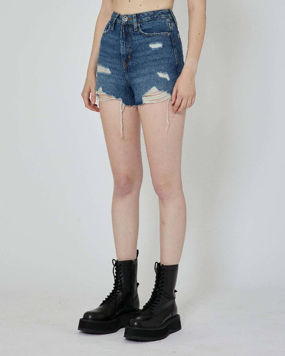 John Richmond Shorts in denim Saldi Di Fabbrica