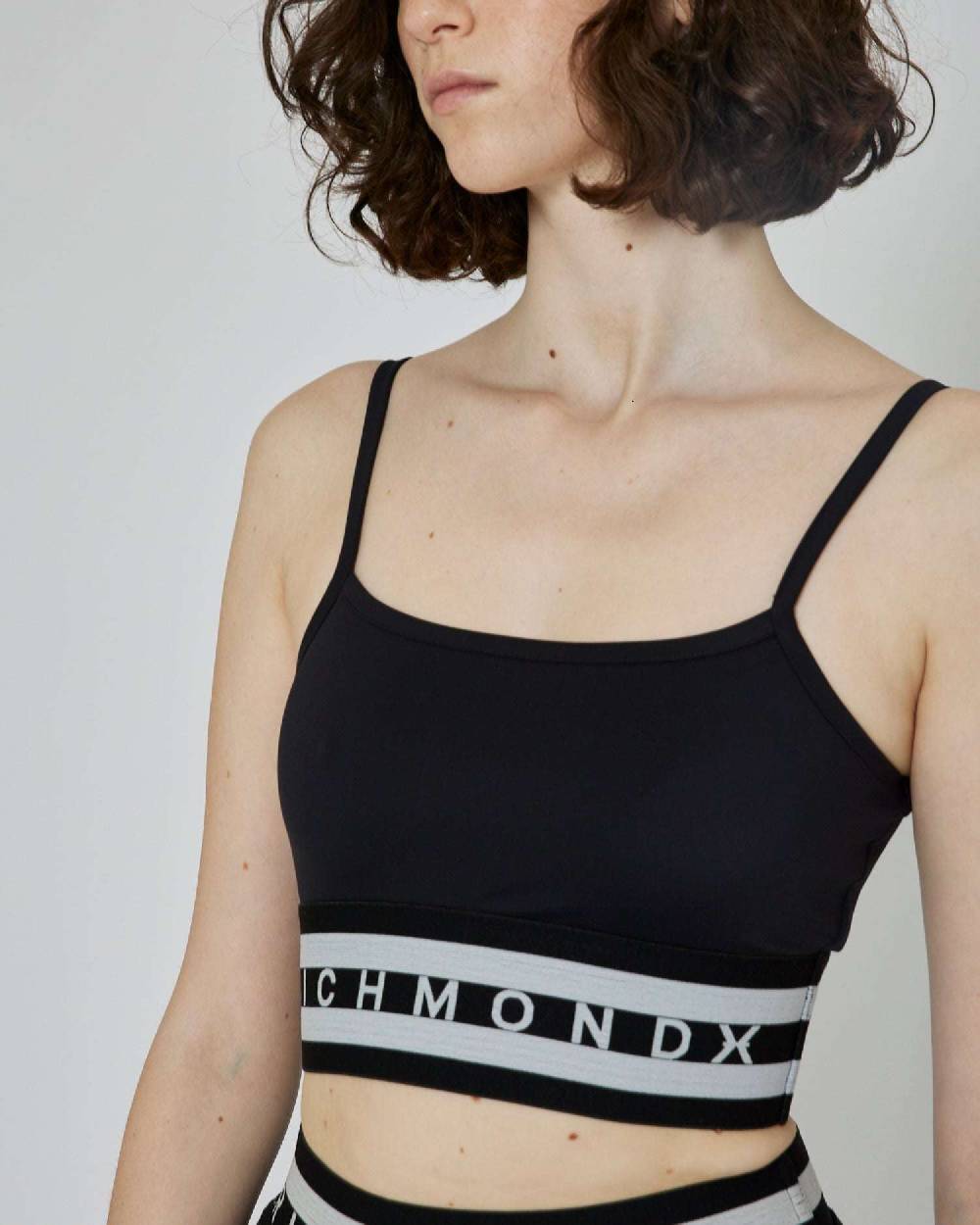 John Richmond Top crop con vita elasticizzata Soddisfazione Garantita