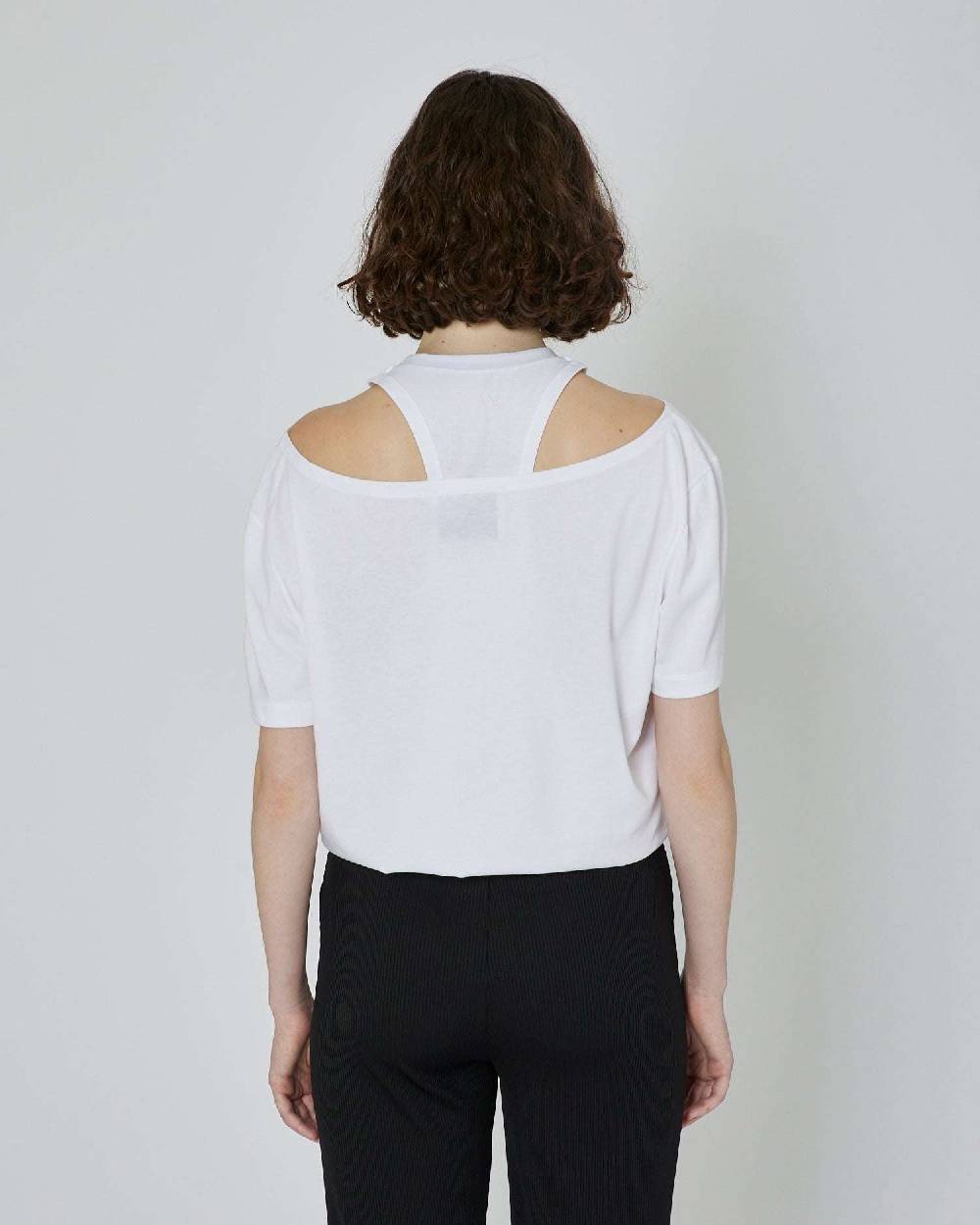 John Richmond T-shirt crop con logo stampato Qualità Garantita