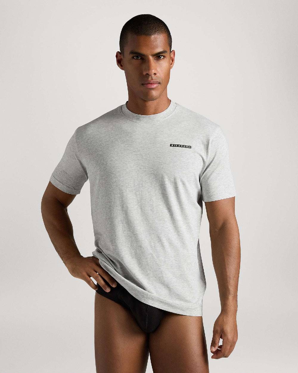 Richmondunderwear T-shirt regular con logo a contrasto Promozione Limitata