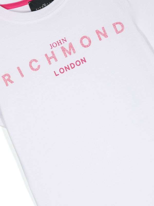 John Richmond kids T-shirt con logo sul davanti In Saldo
