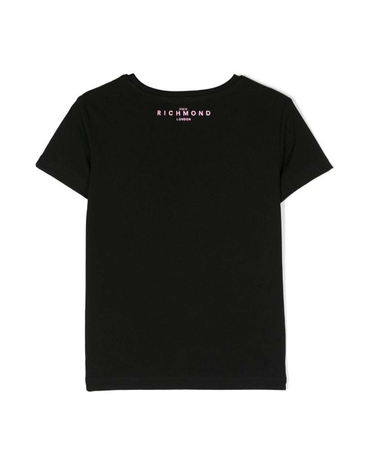 John Richmond kids T-shirt con logo sul davanti In Saldo