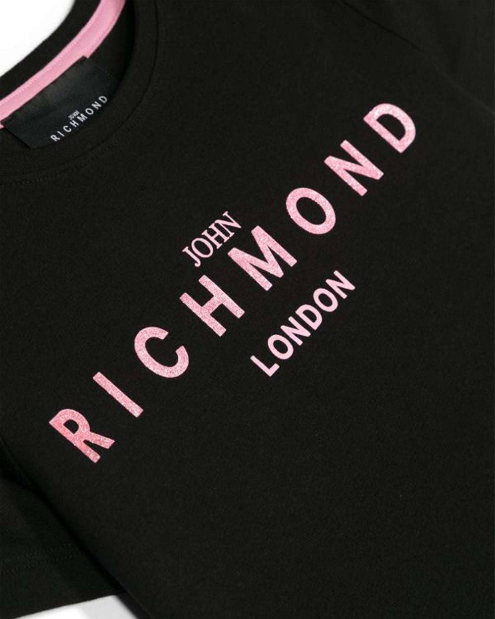 John Richmond kids T-shirt con logo sul davanti In Saldo
