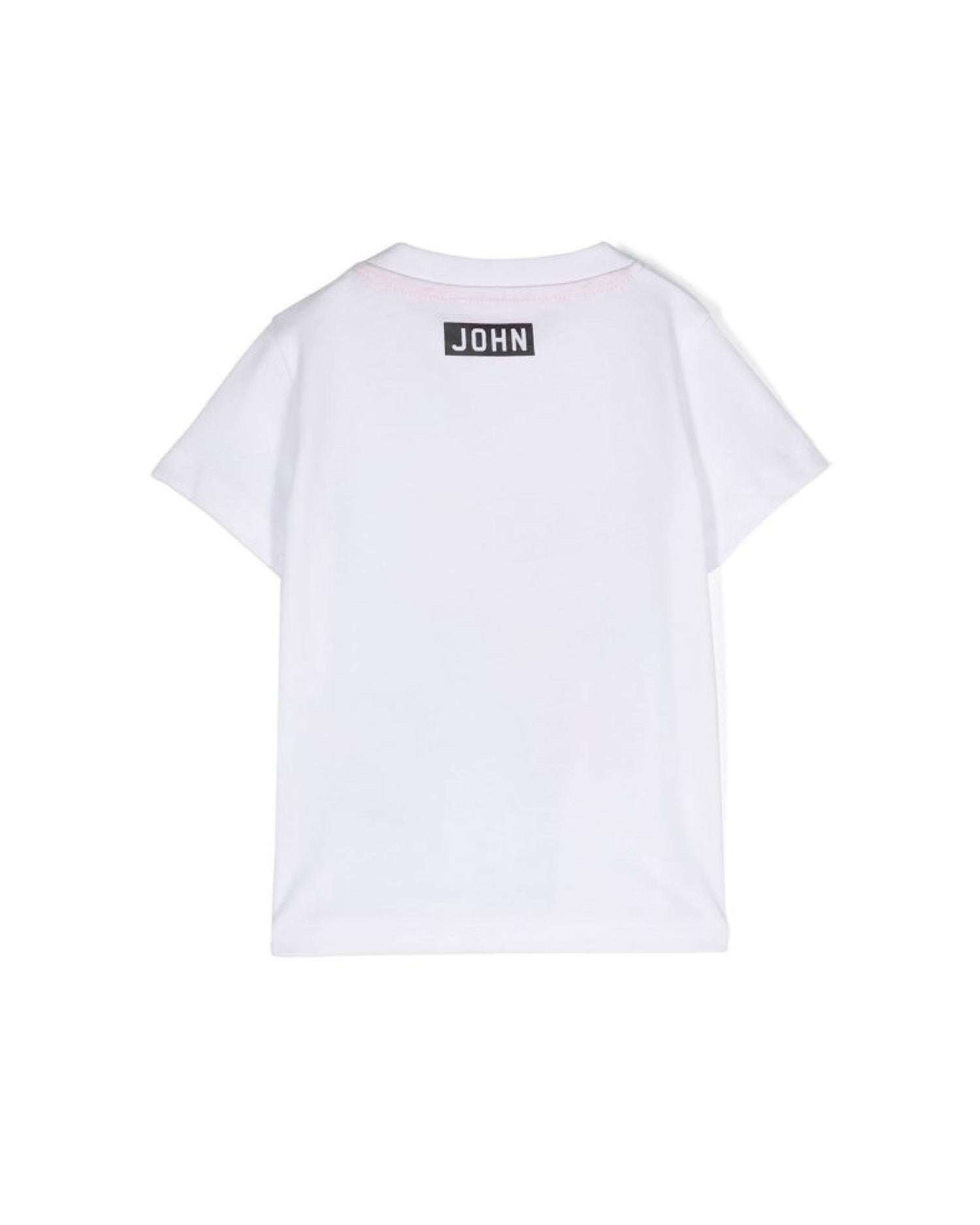 John Richmond kids T-shirt con logo sul davanti 2025