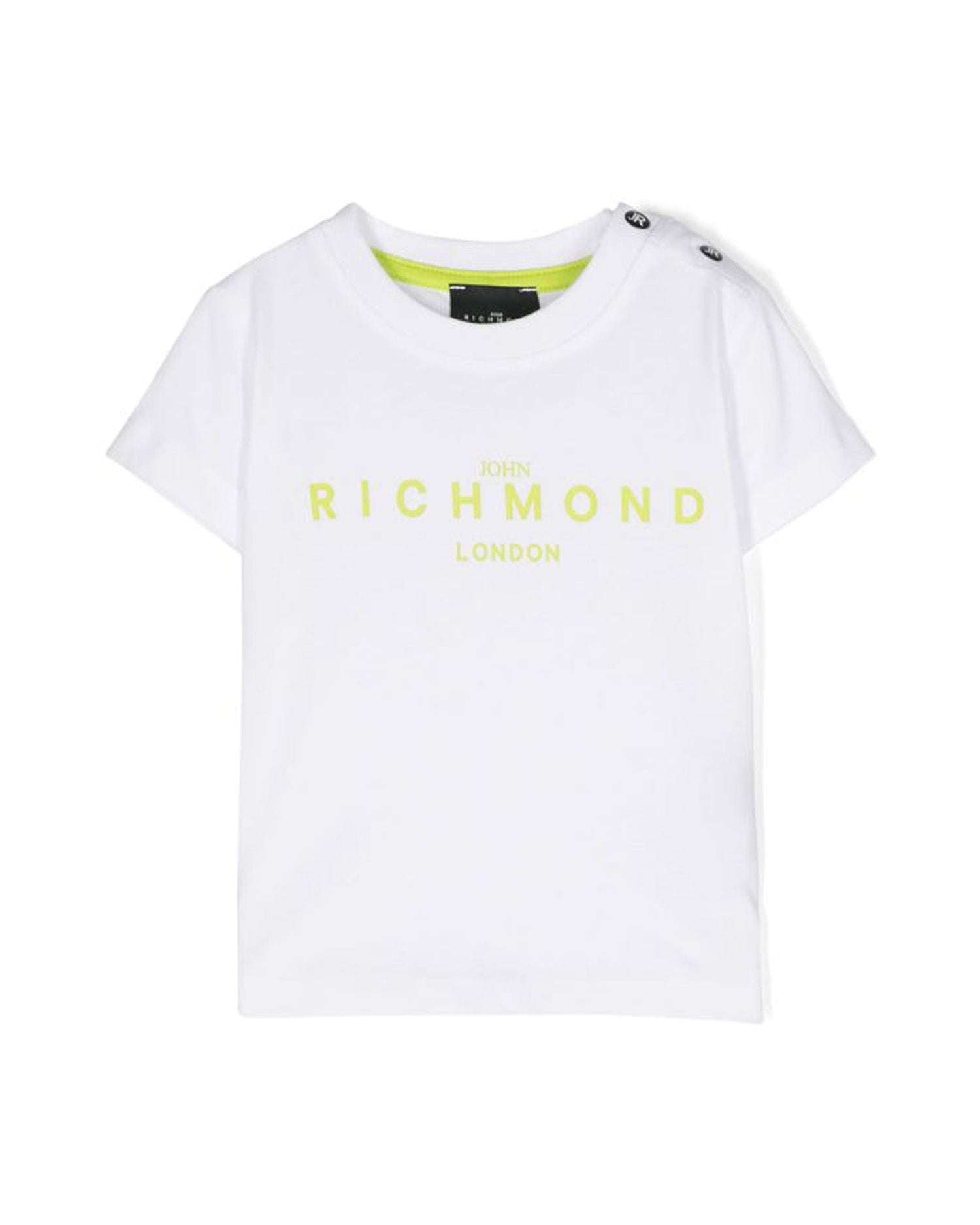 John Richmond kids T-shirt con logo sul davanti Qualità